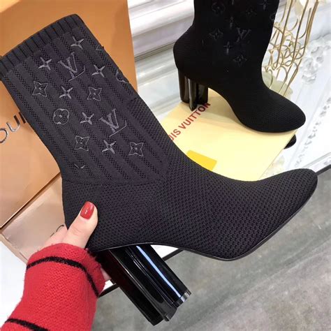 louis vuitton socks women|Louis Vuitton sock boots heels.